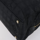 CHANEL New Travel Line Tote Bag Nylon 2Set Black Beige CC Auth 145095-16