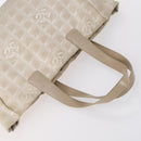 CHANEL New Travel Line Tote Bag Nylon 2Set Black Beige CC Auth 145095-5