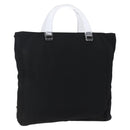 PRADA Hand Bag Nylon Black Silver Auth 145124-1