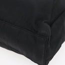 PRADA Hand Bag Nylon Black Silver Auth 145124-8