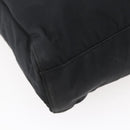 PRADA Hand Bag Nylon Black Silver Auth 145124-17