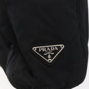PRADA Hand Bag Nylon Black Silver Auth 145124-18