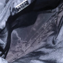 PRADA Hand Bag Nylon Black Silver Auth 145124-10