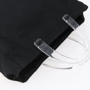 PRADA Hand Bag Nylon Black Silver Auth 145124-6