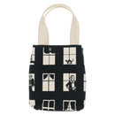 CHANEL Tote Bag Canvas Black Gold CC Auth 145125V-2