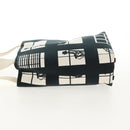 CHANEL Tote Bag Canvas Black Gold CC Auth 145125V-3