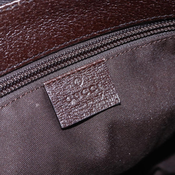 GUCCI GG Canvas Shoulder Bag Beige Silver 114273 Auth 145126