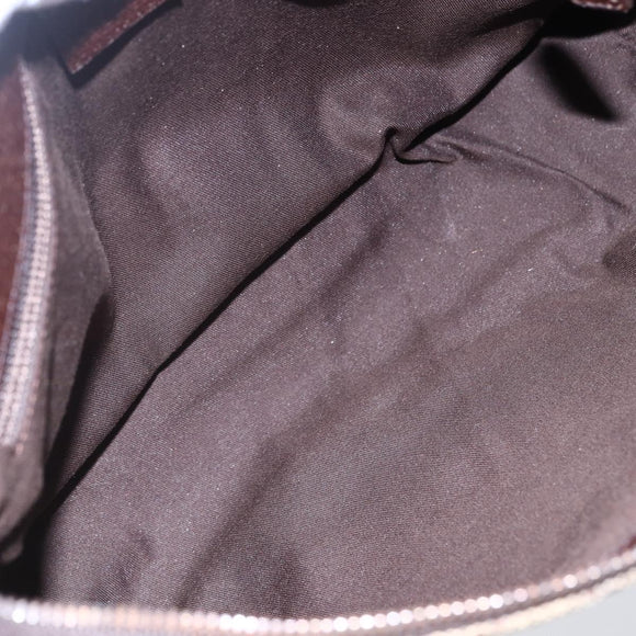 GUCCI GG Canvas Shoulder Bag Beige Silver 114273 Auth 145126