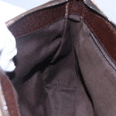 GUCCI GG Canvas Shoulder Bag Beige Silver 114273 Auth 145126-19