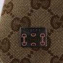 GUCCI GG Canvas Shoulder Bag Beige Silver 145809 Auth 145127-14