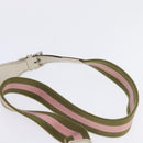 GUCCI GG Canvas Shoulder Bag Beige Silver 145809 Auth 145127-8