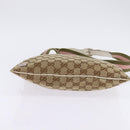 GUCCI GG Canvas Shoulder Bag Beige Silver 145809 Auth 145127-9