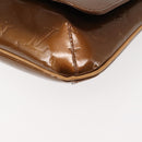 LOUIS VUITTON Monogram Vernis Thompson Street Bag Bronze M91124 LV Auth 145132-16
