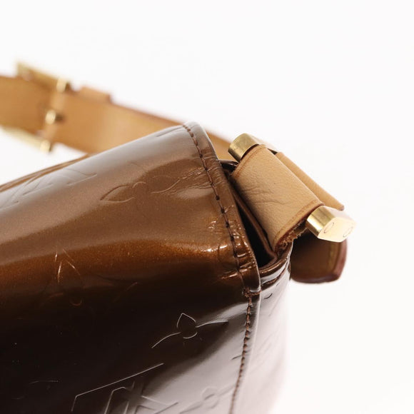 LOUIS VUITTON Monogram Vernis Thompson Street Bag Bronze M91124 LV Auth 145132