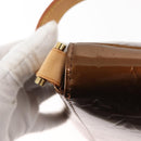 LOUIS VUITTON Monogram Vernis Thompson Street Bag Bronze M91124 LV Auth 145132-19