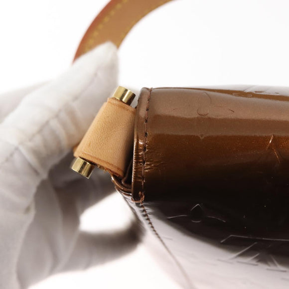 LOUIS VUITTON Monogram Vernis Thompson Street Bag Bronze M91124 LV Auth 145132