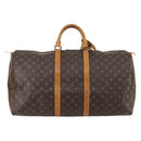 LOUIS VUITTON Monogram Keepall 55 Boston Bag M41424 LV Auth 145141-2
