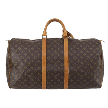 LOUIS VUITTON Monogram Keepall 55 Boston Bag M41424 LV Auth 145141 - 0