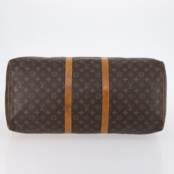 LOUIS VUITTON Monogram Keepall 55 Boston Bag M41424 LV Auth 145141