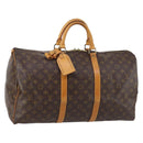 LOUIS VUITTON Monogram Keepall 50 Boston Bag M41426 LV Auth 145143-1