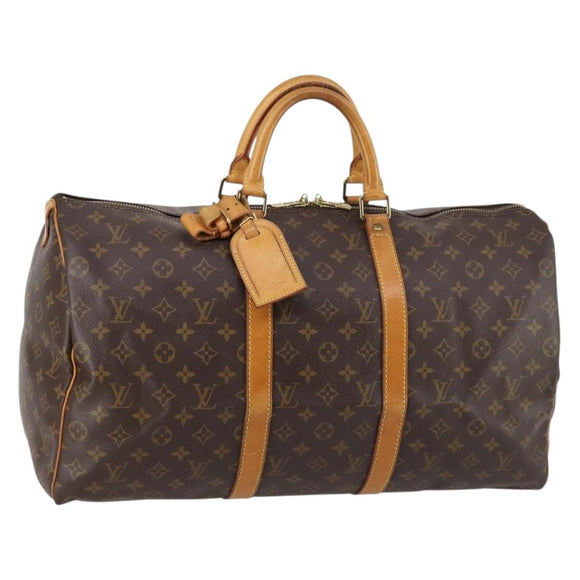 LOUIS VUITTON Monogram Keepall 50 Boston Bag M41426 LV Auth 145143