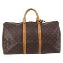 LOUIS VUITTON Monogram Keepall 50 Boston Bag M41426 LV Auth 145143-2