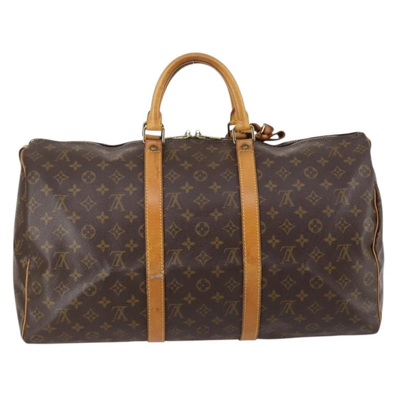 LOUIS VUITTON Monogram Keepall 50 Boston Bag M41426 LV Auth 145143