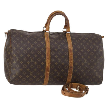 LOUIS VUITTON Monogram Keepall Bandouliere 55 Boston Bag M41414 LV Auth 145145