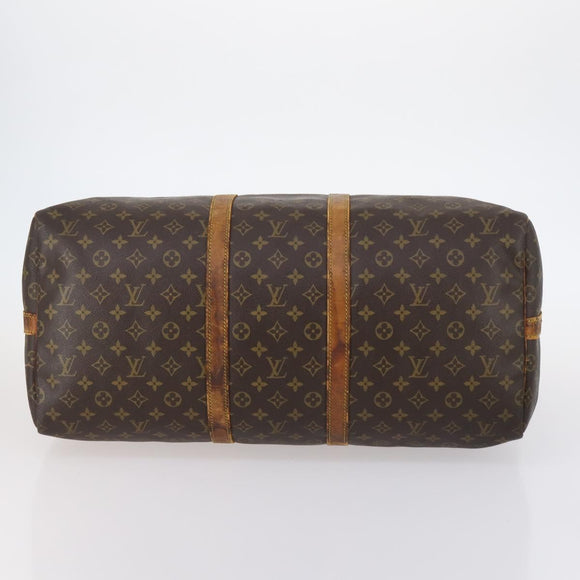 LOUIS VUITTON Monogram Keepall Bandouliere 55 Boston Bag M41414 LV Auth 145145
