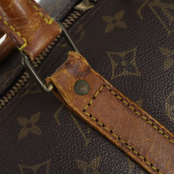 LOUIS VUITTON Monogram Keepall Bandouliere 55 Boston Bag M41414 LV Auth 145145