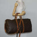 LOUIS VUITTON Monogram Keepall Bandouliere 55 Boston Bag M41414 LV Auth 145145-27