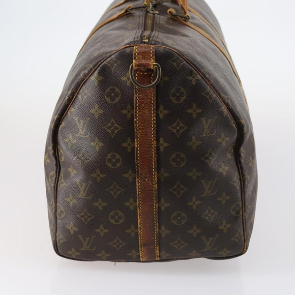 LOUIS VUITTON Monogram Keepall Bandouliere 55 Boston Bag M41414 LV Auth 145145