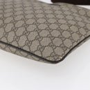 GUCCI GG Supreme Shoulder Bag PVC Beige Gold 201446 Auth 145148-8