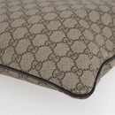 GUCCI GG Supreme Shoulder Bag PVC Beige Gold 201446 Auth 145148-16