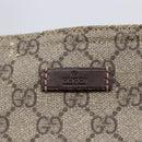 GUCCI GG Supreme Shoulder Bag PVC Beige Gold 201446 Auth 145148-18