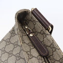 GUCCI GG Supreme Shoulder Bag PVC Beige Gold 201446 Auth 145148-10