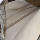 GUCCI GG Supreme Shoulder Bag PVC Beige Gold 201446 Auth 145148-11