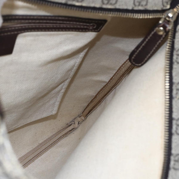 GUCCI GG Supreme Shoulder Bag PVC Beige Gold 201446 Auth 145148