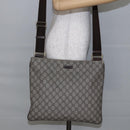 GUCCI GG Supreme Shoulder Bag PVC Beige Gold 201446 Auth 145148-23