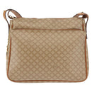 CELINE Macadam Canvas Shoulder Bag PVC Beige Gold Auth 145149-13