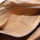 CELINE Macadam Canvas Shoulder Bag PVC Beige Gold Auth 145149-11