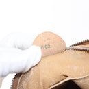 CELINE Macadam Canvas Shoulder Bag PVC Beige Gold Auth 145149-12