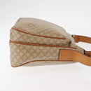 CELINE Macadam Canvas Shoulder Bag PVC Beige Gold Auth 145149-3