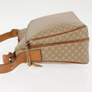 CELINE Macadam Canvas Shoulder Bag PVC Beige Gold Auth 145149-4