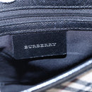 BURBERRY Nova Check Shoulder Bag Canvas Leather Beige Silver Auth 145153-10