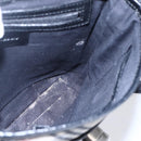 BURBERRY Nova Check Shoulder Bag Canvas Leather Beige Silver Auth 145153-18