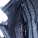 BURBERRY Nova Check Shoulder Bag Canvas Leather Beige Silver Auth 145153-19