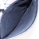 BURBERRY Nova Check Shoulder Bag Canvas Leather Beige Silver Auth 145153-12