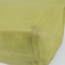 Coach Shoulder Bag Leather LIme Green Gold Auth 145154-10