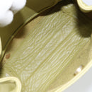 Coach Shoulder Bag Leather LIme Green Gold Auth 145154-16